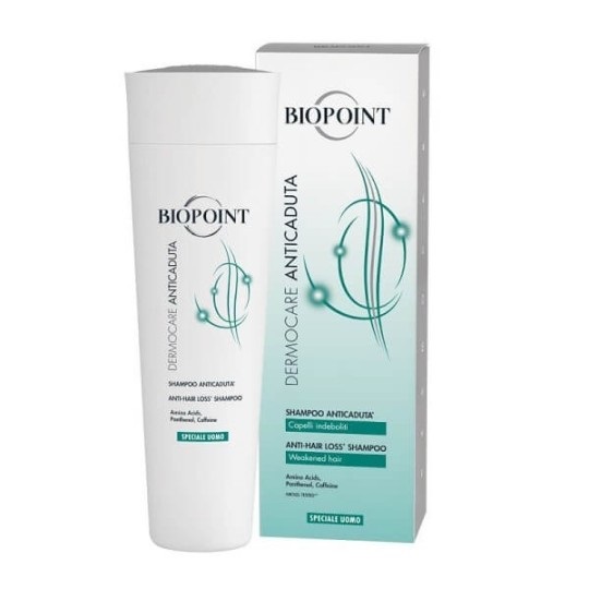 Biopoint Dermocare Shampoo Anticaduta Uomo 200ml - Deterge, Fortifica e Volumizza i Capelli