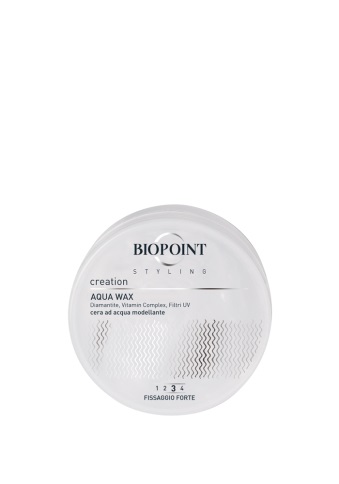 Biopoint Aqua Wax Cera per Capelli 30 ml - Fissaggio Forte, Modellante e Lucidante a Base d'Acqua, Ideale per Look Bagnati