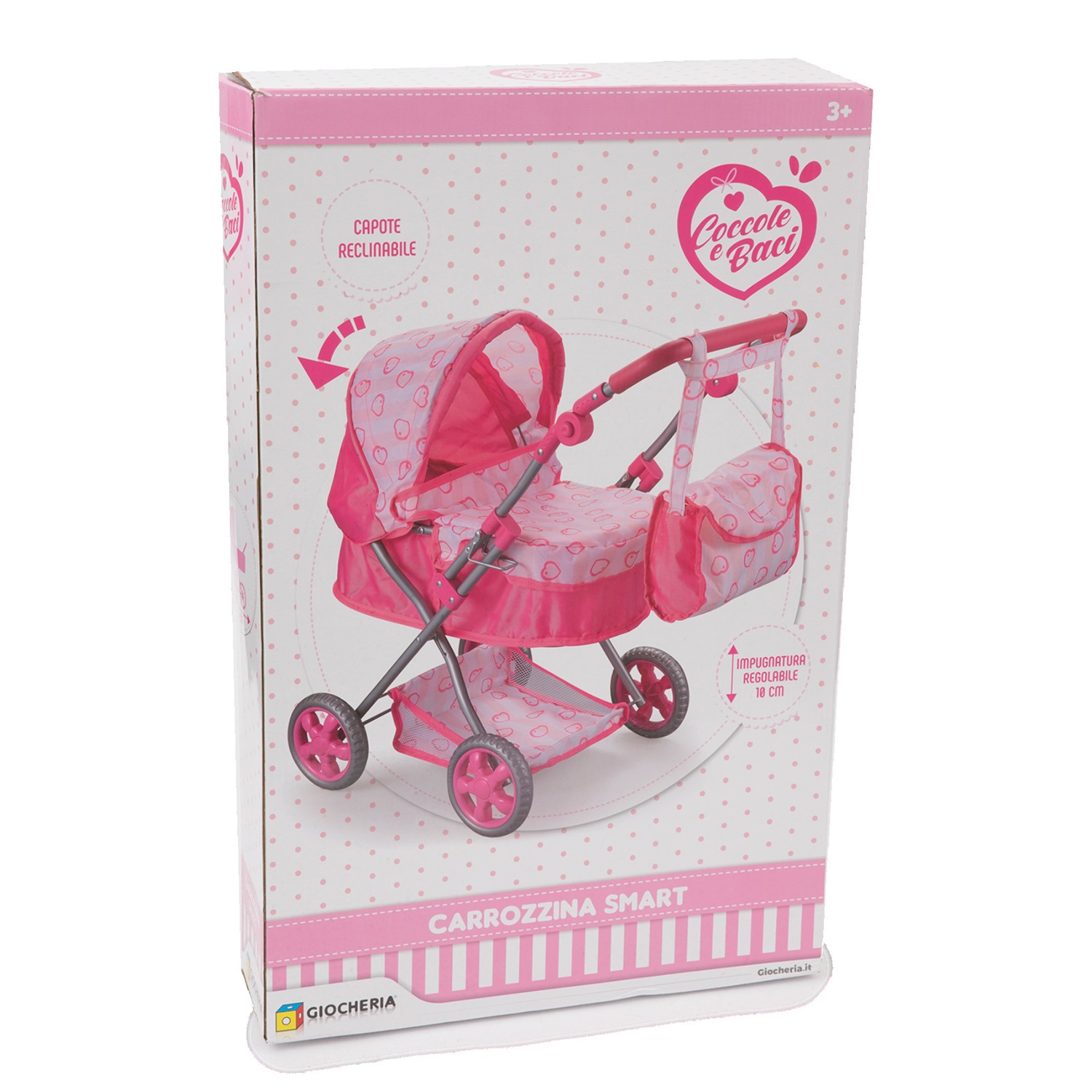 Giocheria Coccole e Baci Carrozzina Giocattolo Basic e Smart per Bambola