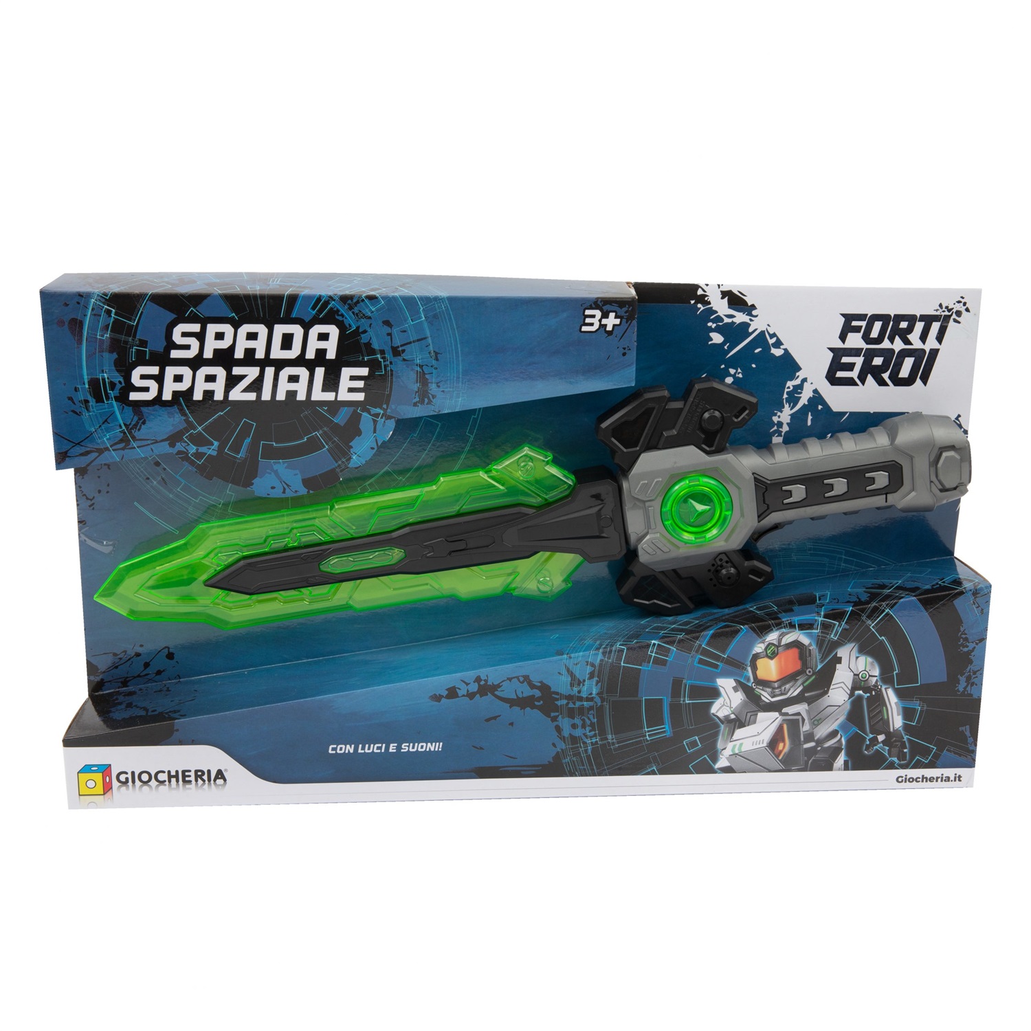 Giocheria Spada Spaziale GGI190307 con Luci, Suoni e Proiettore - Lunghezza 49 cm