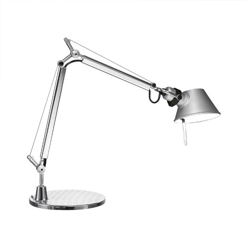 Artemide Lampada da Tavolo Tolomeo Micro - Alluminio con Bracci Mobili e Diffusore Anodizzato