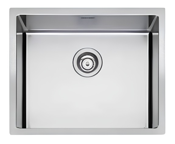 Apell SZ54FSFR Lavello Cucina Monovasca in Acciaio Inox 54 x 44 cm - Installazione Incasso/Filotop/Sottotop