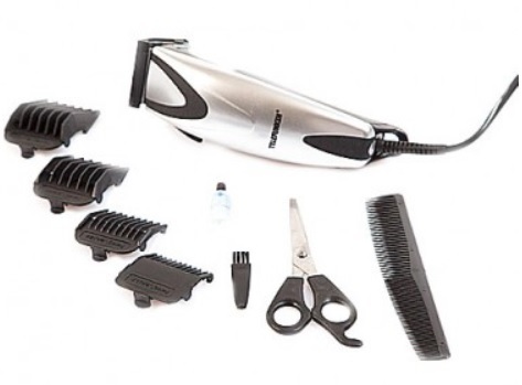 Telefunken M01298 Tagliacapelli Nero e Argento con 4 Pettini