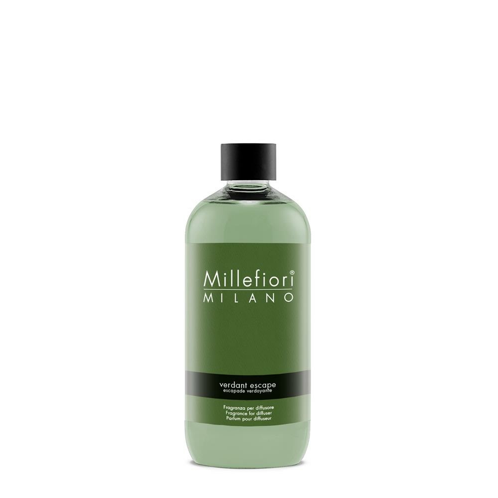 Millefiori Milano Ricarica per Diffusore di Fragranza Verdant Escape 500 ml - Note di Bergamotto, Pepe Nero e Zenzero