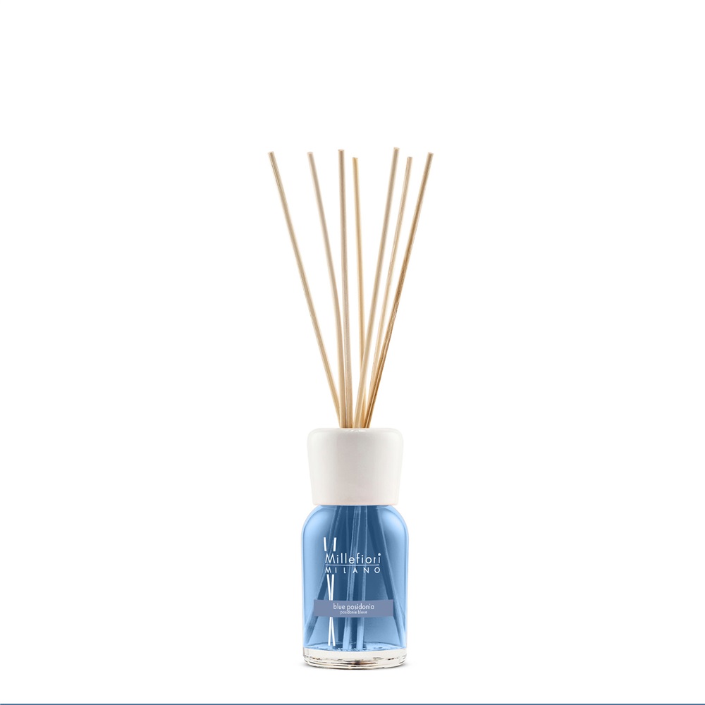 Millefiori Milano Diffusore a Bastoncino 250 ml Blue Posidonia - Fragranza Acquatica con Note Marine e Giacinto