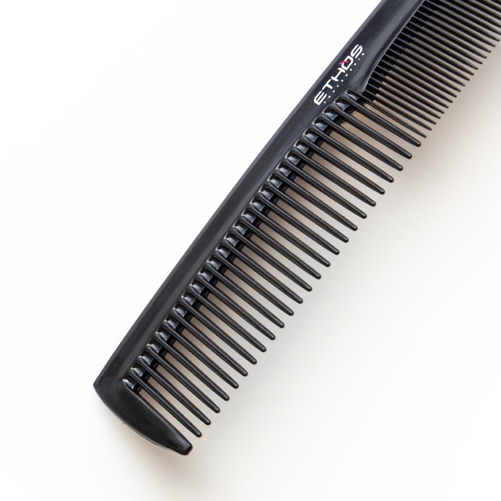ETHOS Pettine Professionale Accademico 20,5 cm - Antistatico, Levigato a Mano, Protezione per Cute e Capelli