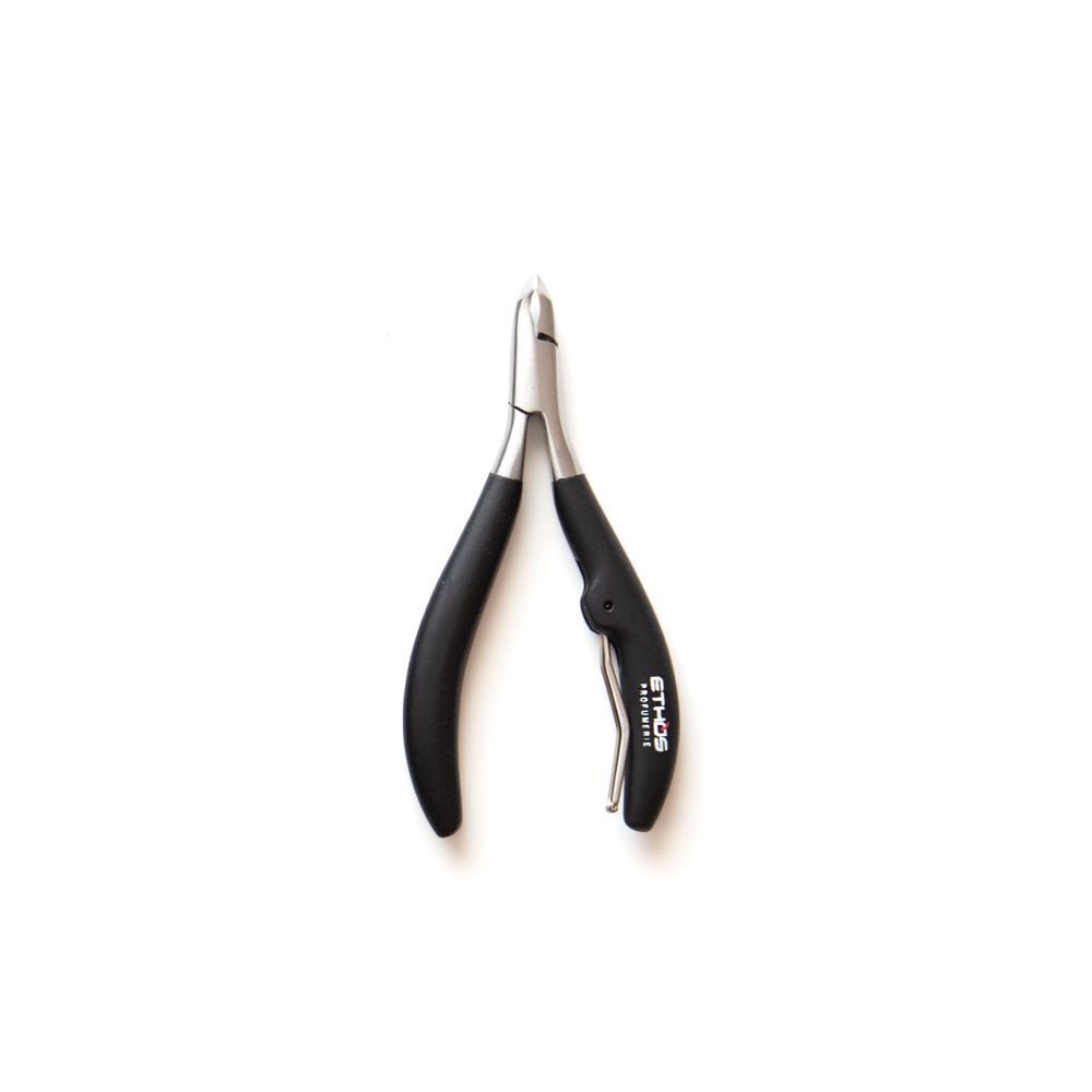 Ethos Tronchese Nero Professionale per Cuticole in Acciaio Inox - 10 cm