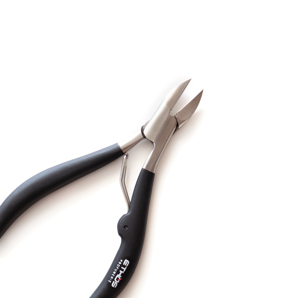 Ethos Tronchese Nero Professionale per Cuticole in Acciaio Inox - 10 cm