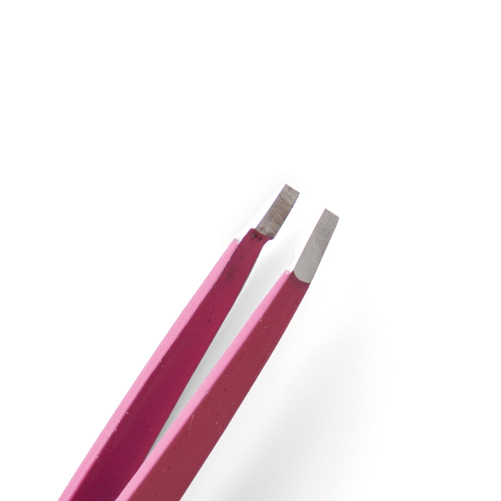 Ethos Profumerie Pinzetta Professionale Pink Punta Retta - Ideale per Prelevare Peli Senza Irritare la Pelle