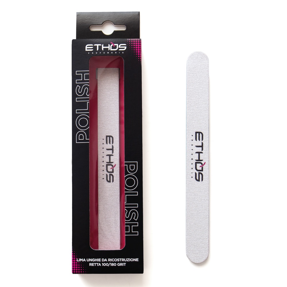 Ethos Profumerie Lima Unghie Da Ricostruzione Retta 100/180 Grit - Carta Pregiata Giapponese