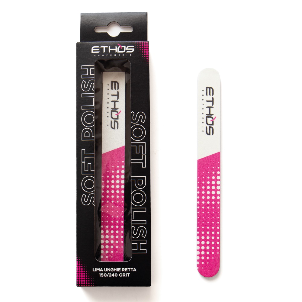 Ethos Profumerie Soft Polish - Lima Unghie Retta Professionale 150/240 Grit in Carta Coreana