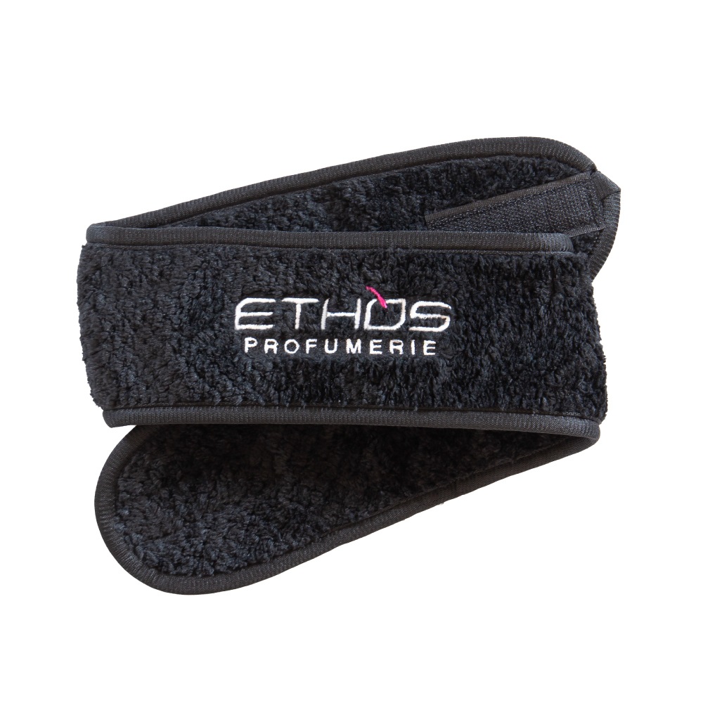 Ethos Profumerie Fascia per Capelli in Microfibra con Chiusura in Velcro - Ideale per Beauty Routine