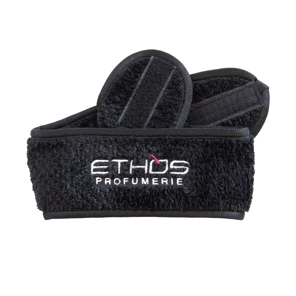 Ethos Profumerie Fascia per Capelli in Microfibra con Chiusura in Velcro - Ideale per Beauty Routine