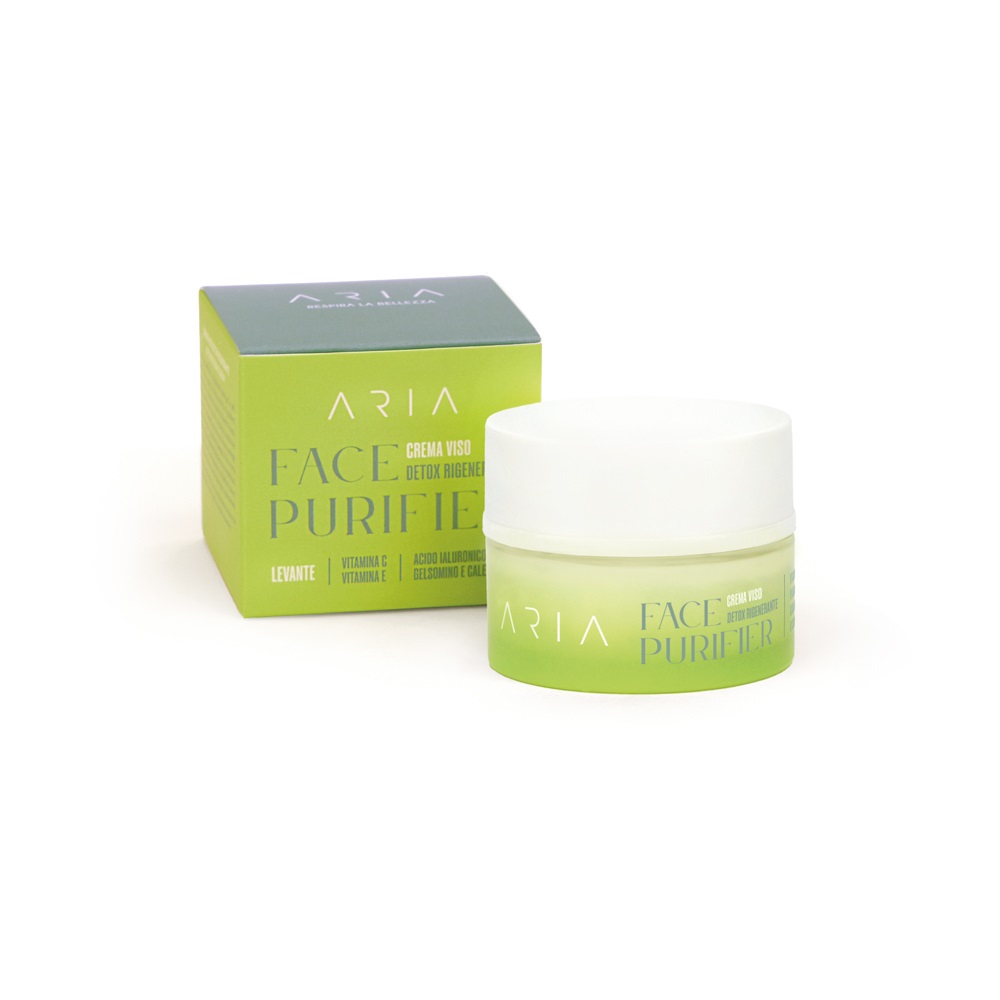 Aria Face Purifier Crema Viso Purificante 50ml - Ideale per pelli impure, riduce sebo e illumina l'incarnato