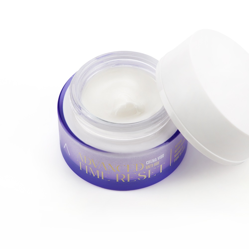 ARIA Advanced Time Reset Crema Viso Anti-Age 50ml - Nutriente con Peptidi per una Pelle Giovane e Luminosa