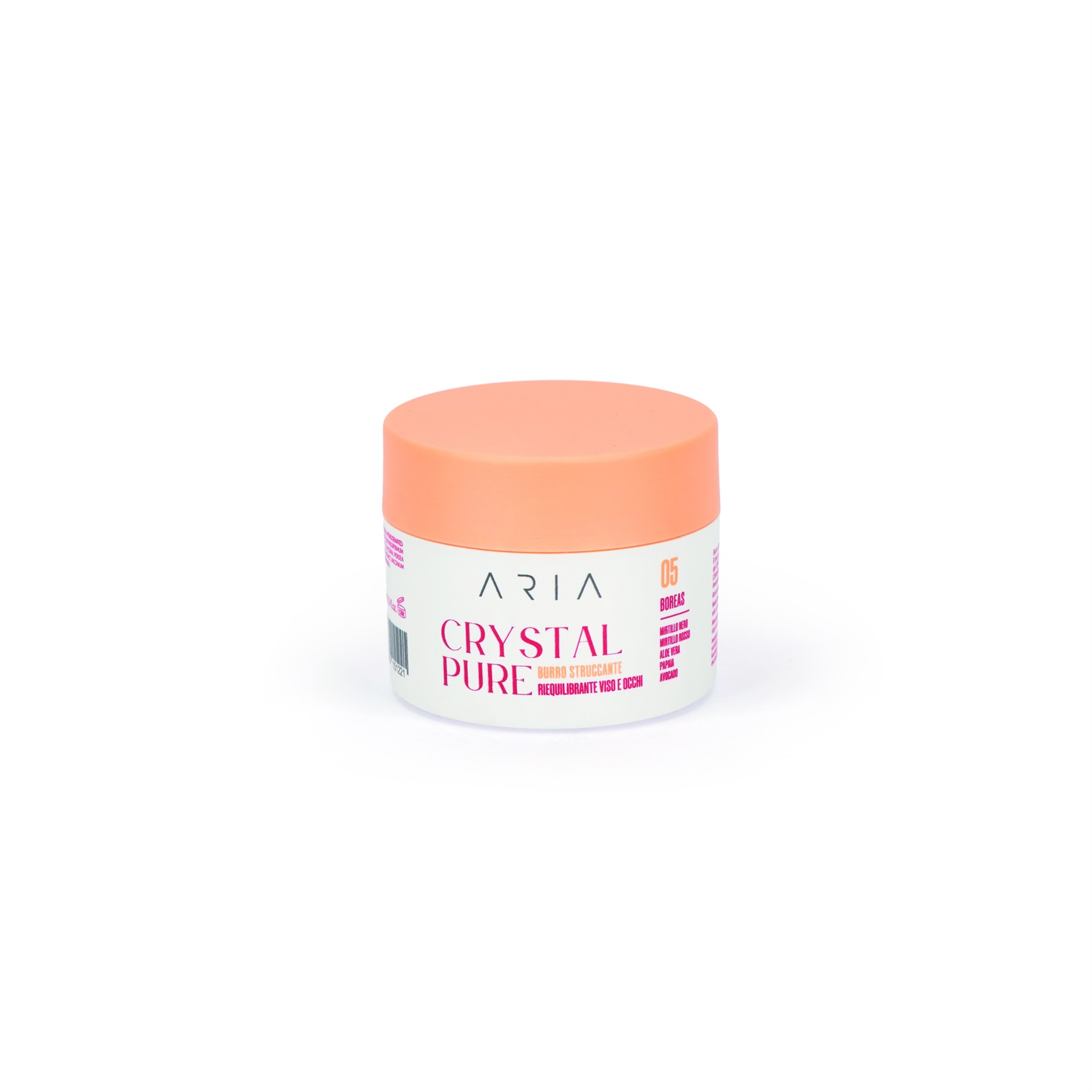 Aria Crystal Pure Burro Struccante Riequilibrante Viso e Occhi 100ml - Profumazione Fruttata, Rimuove Trucco Waterproof