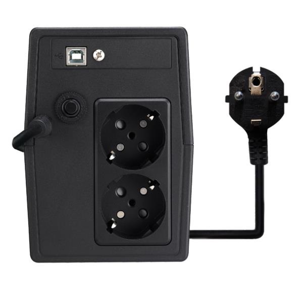 Nilox UPS PREMIUM LINE INT. 1500VA - Gruppo di Continuità Interattivo 1,5 kVA 1050 W con 2 Prese AC e Stabilizzazione Tensione AVR