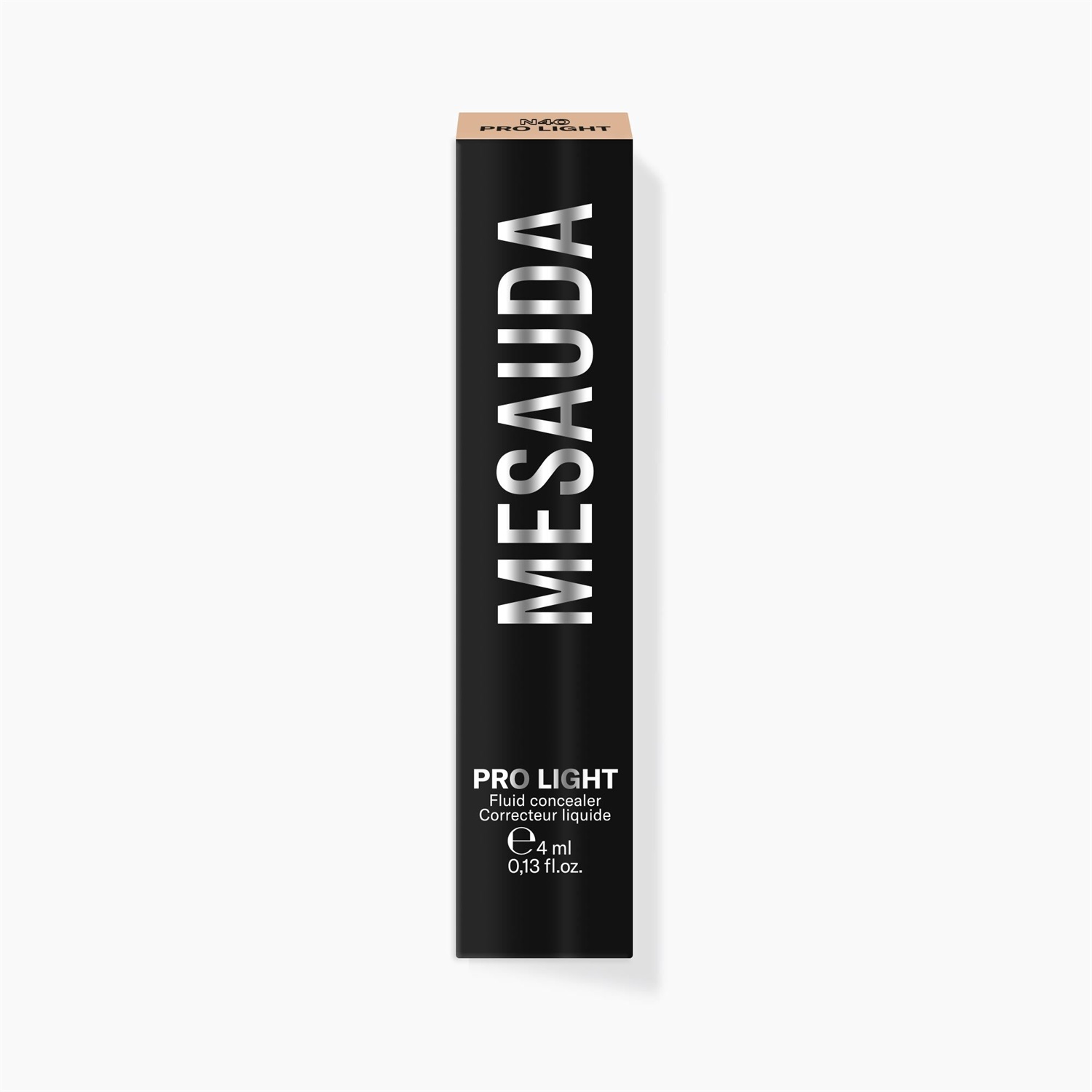 MESAUDA Pro Light Concealer N40 - Correttore Fluido Idratante 4ml con Texture Minerale