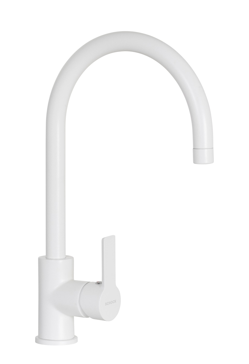 SCHOCK Miscelatore New Aquaalto Monocomando Canna Alta Curvata Bianco Assoluto - SXALTON01