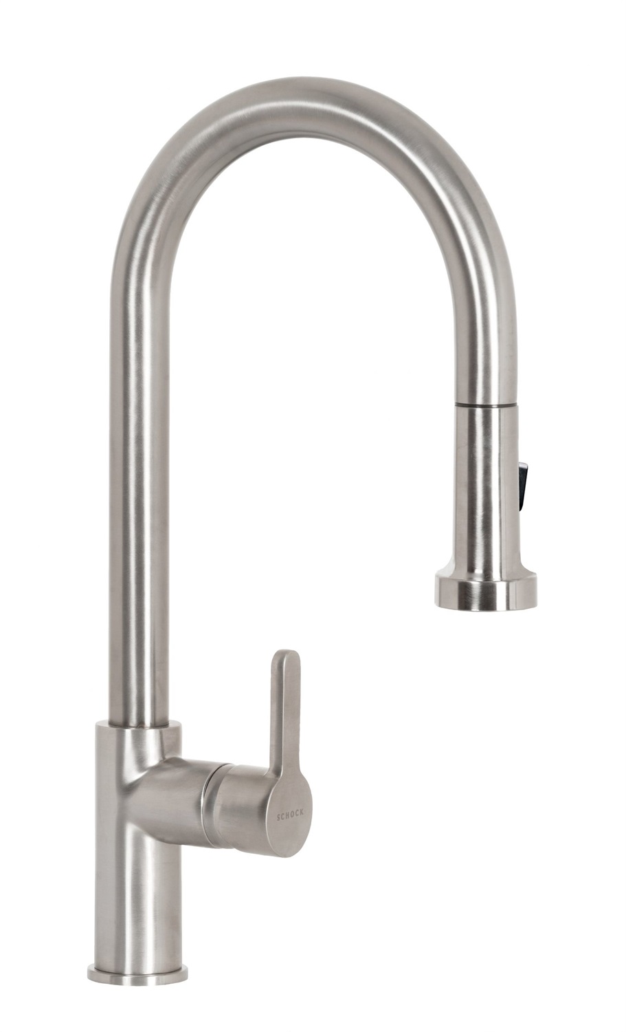 Schock AQUAALTO SXALTD90 Miscelatore Monocomando con Doccetta Estraibile Inox Ottico