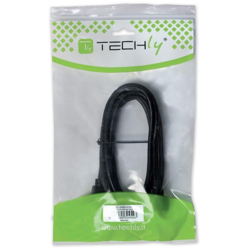 Techly Professional Cavo USB 2.0 A maschio/B maschio angolato 1 m - Velocità fino a 480 Mbps