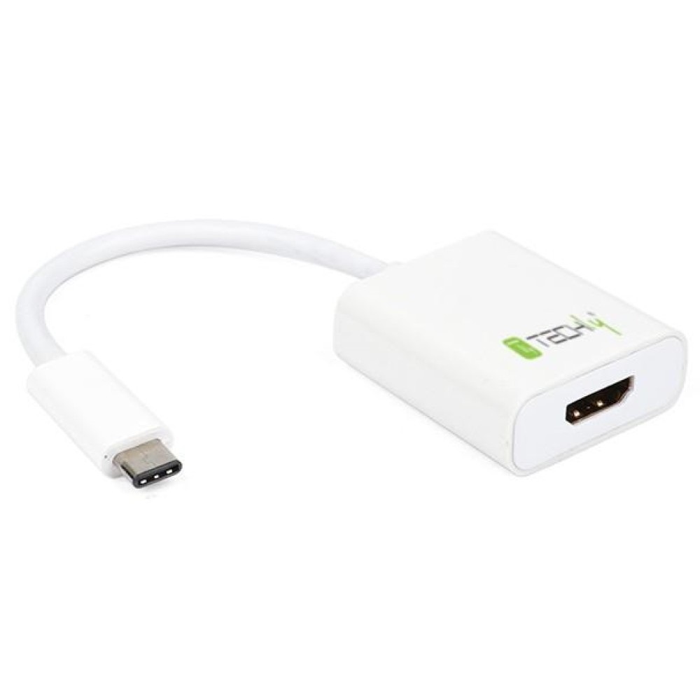 TECHLY Cavo Convertitore Adattatore USB-C™ M a HDMI 1.4 F - Collega Monitor Supplementare per Video e Presentazioni