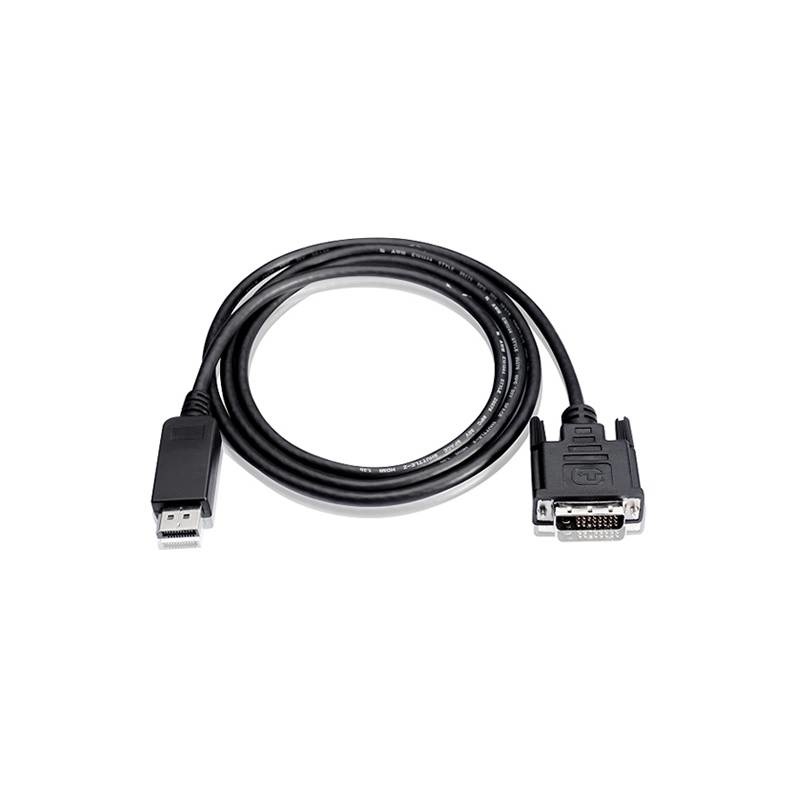Techly Cavo Monitor DisplayPort 1.2 a DVI 4K 5m - Risoluzione 4000 x 2000px, Maschio/Maschio, PVC