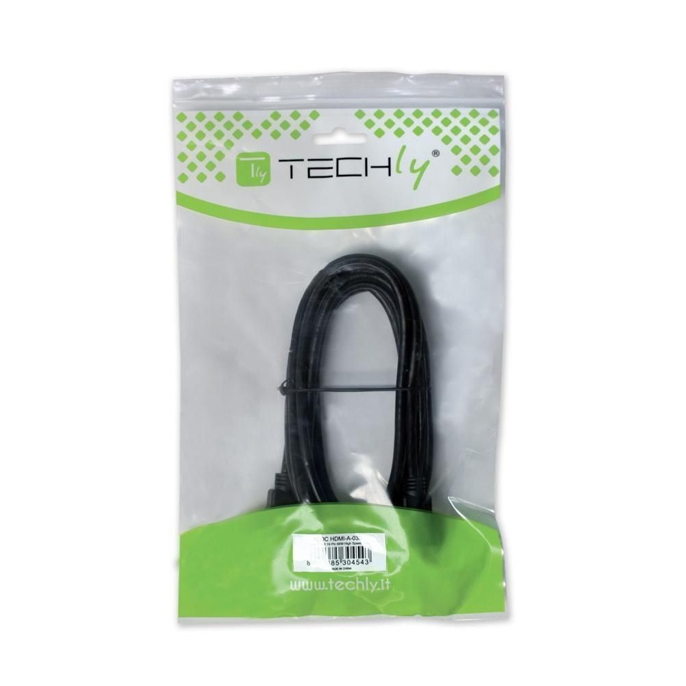 Techly Cavo Convertitore da DisplayPort 1.2 a HDMI 4K 2m Nero - Alta Qualità e Supporto Deep Color