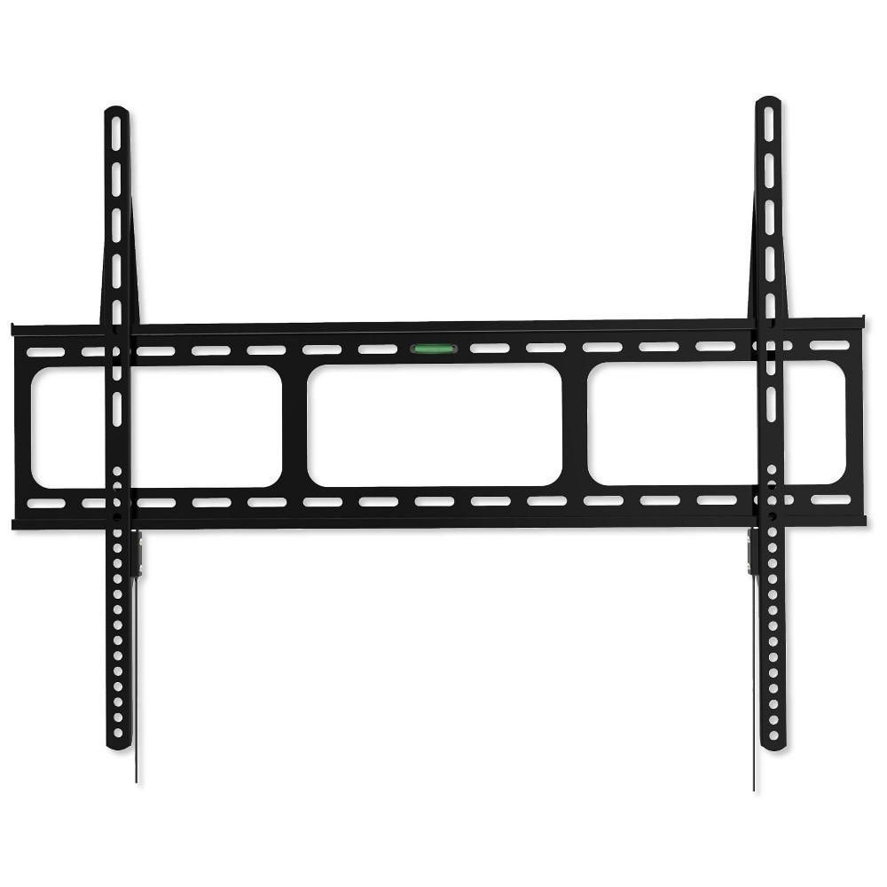 Techly Supporto a Muro per TV LED LCD 42-80'' Ultra Slim Fisso H600mm - Capacità 60 kg, VESA fino a 800x600mm, Distanza dal muro 16mm, Nero
