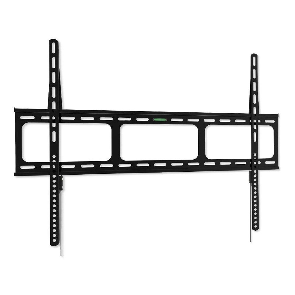 Techly Supporto a Muro per TV LED LCD 42-80'' Ultra Slim Fisso H600mm - Capacità 60 kg, VESA fino a 800x600mm, Distanza dal muro 16mm, Nero