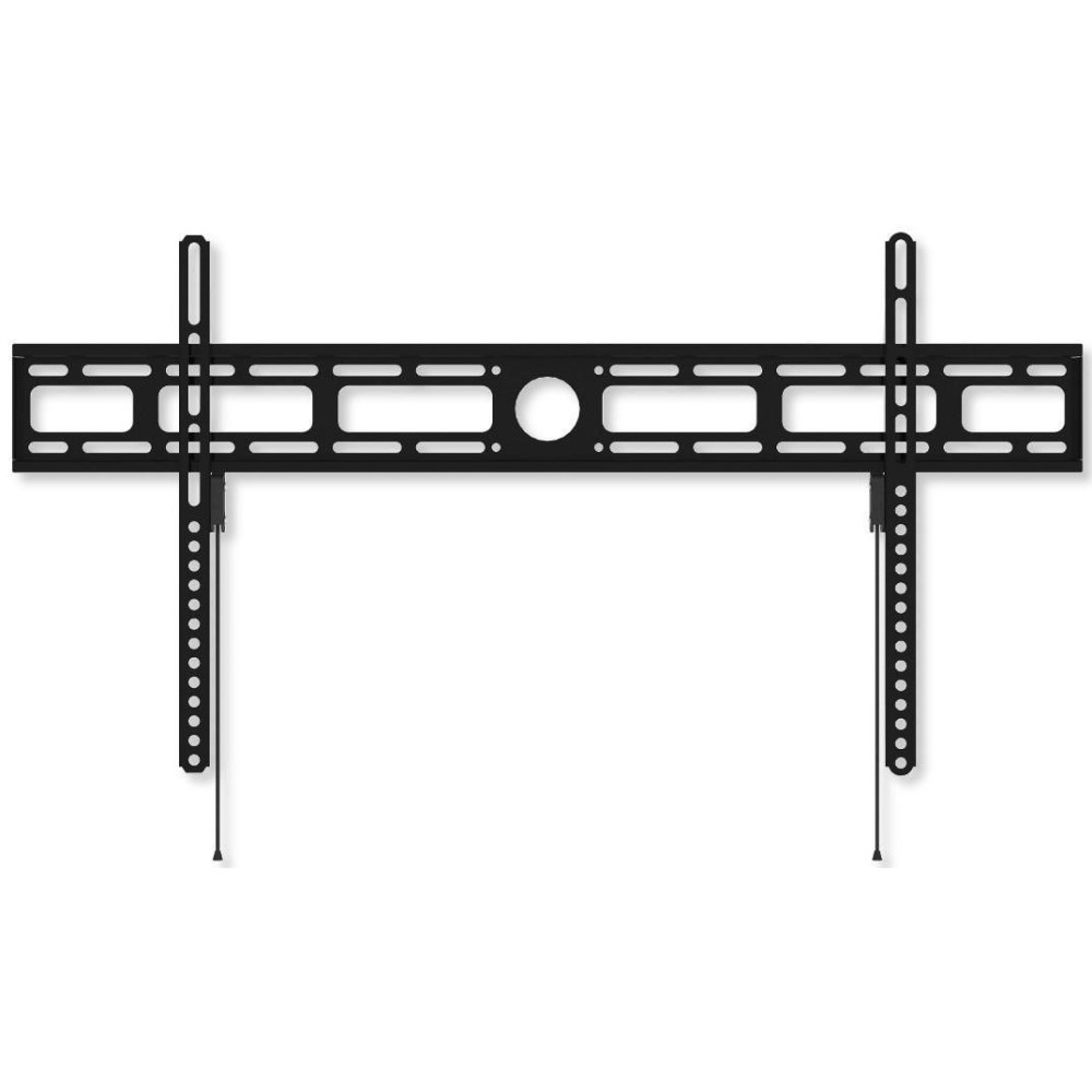 Techly Supporto a Muro per TV LED LCD 42-80'' Ultra Slim Fisso H400mm - VESA fino a 800x400mm, Nero, Max 60kg