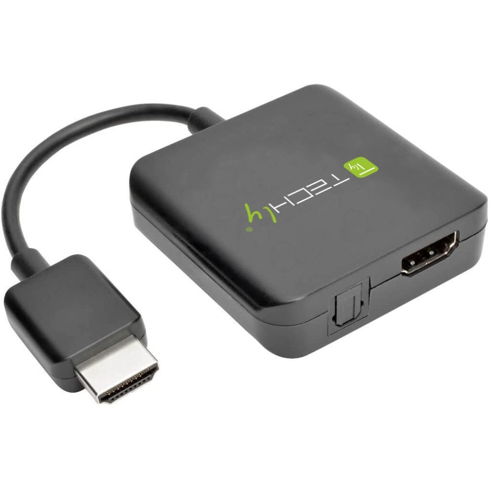 TECHLY Estrattore Audio HDMI Stereo/Canale Audio 5.1 4K 3D IDATA HDMI-VGA8 - Risoluzione 4K, Supporto Toslink, Nero