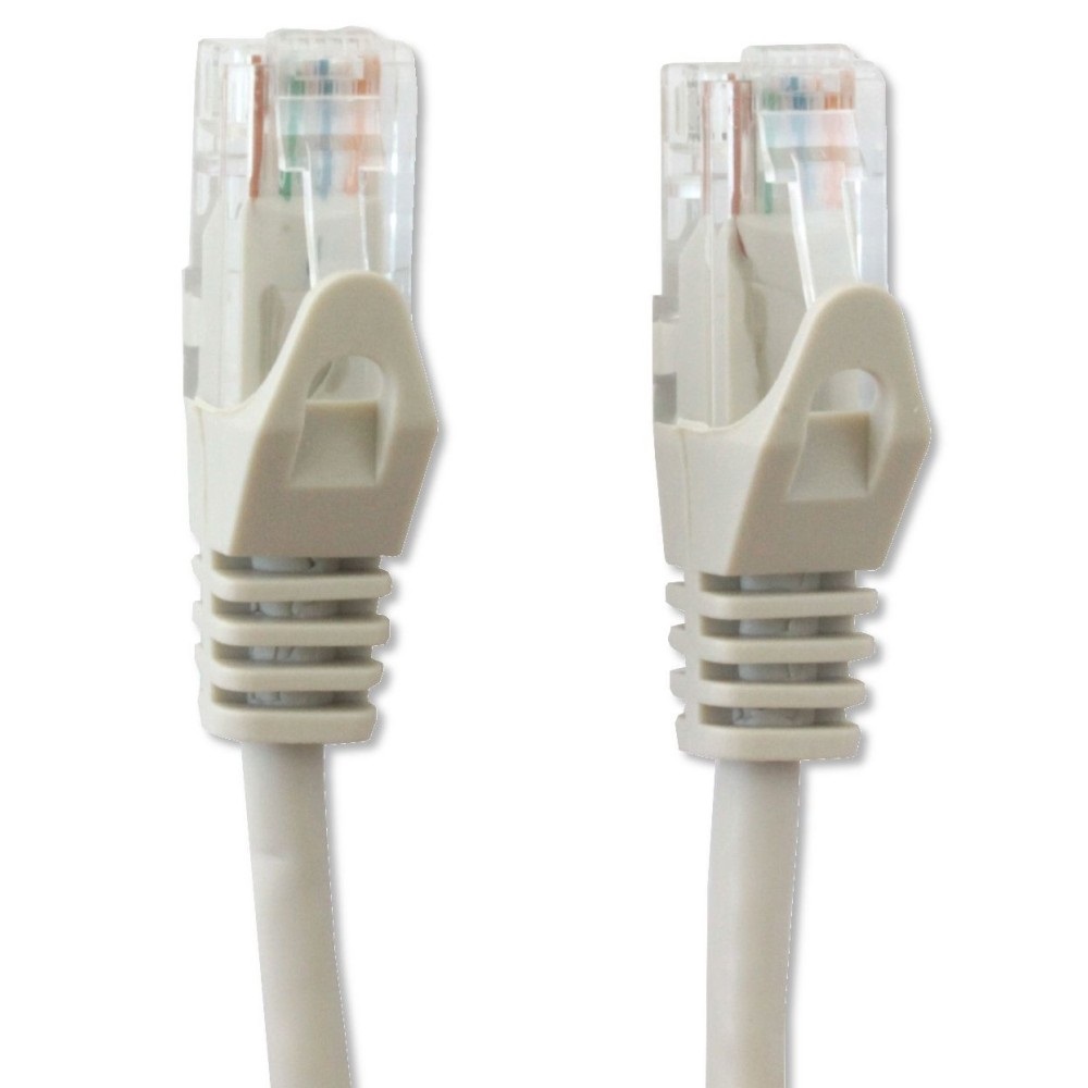Techly Professional Cavo di Rete Patch Cat.6 UTP Grigio 0,5 m in Rame con Connettori RJ45 Maschio