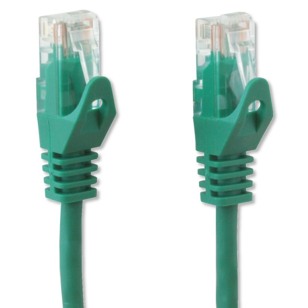 Techly Professional Cavo di Rete Patch Cat.6 Verde UTP 0,5m in Rame con Connettori RJ45 Maschio