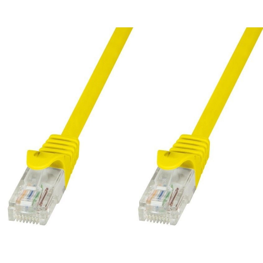 Techly Professional Cavo di Rete Patch Cat.6 Giallo UTP 0,5m in Rame con Connettori RJ45 Maschio