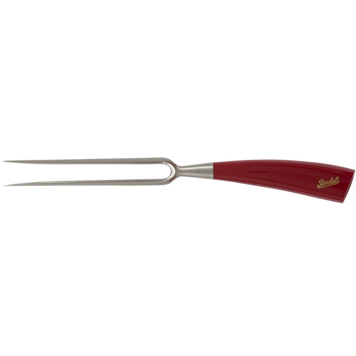 Berkel Forchettone Elegance 18 cm Rosso in Acciaio Inox - Utile per Carni e Pollame