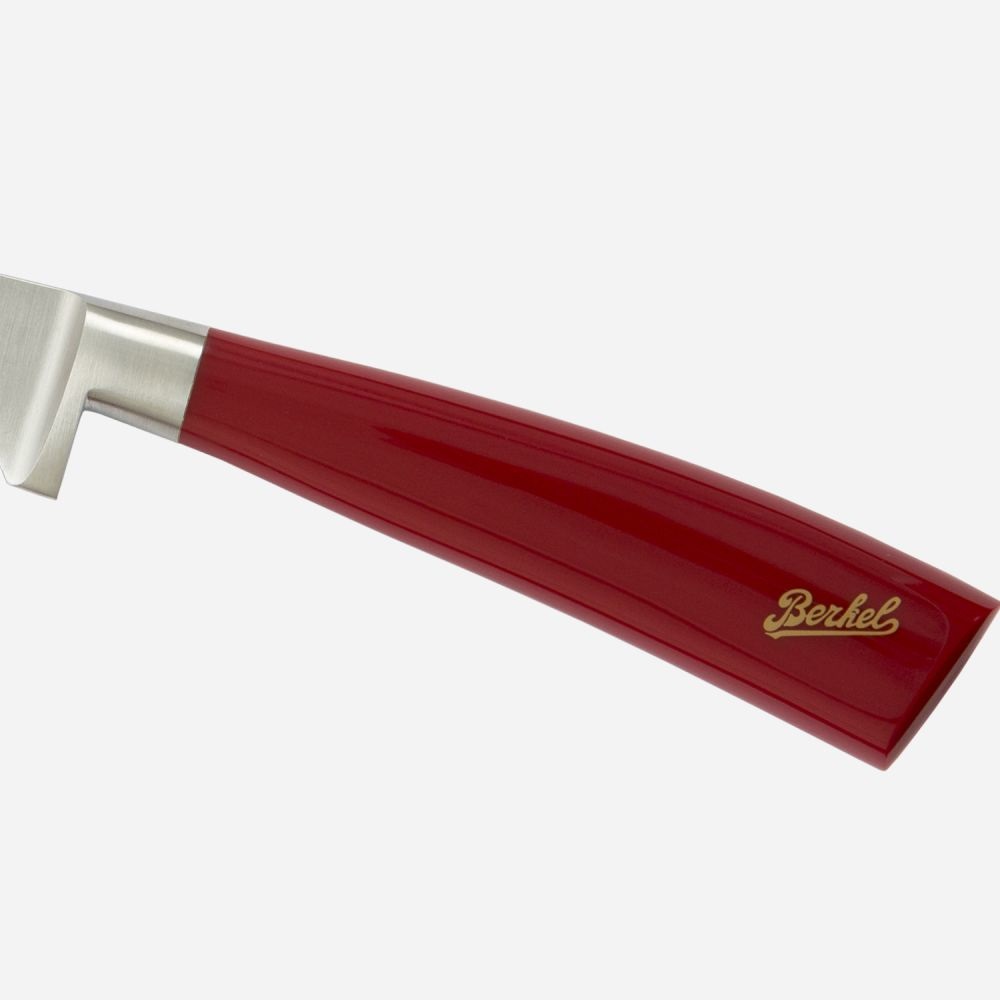 Berkel Elegance Set di 3 Coltelli Chef in Acciaio Inox Rosso - Coltello Arrosto, Coltello Cucina, Coltello Spelucchino
