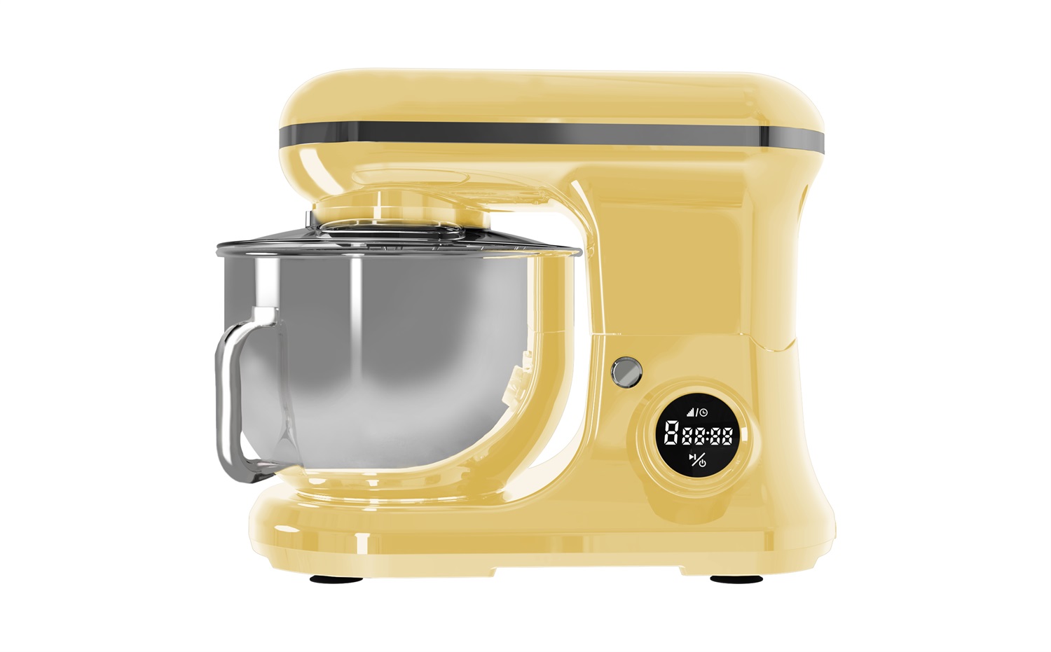 PYRAMIDEA Impastatrice Planetaria IP5200C con Display Digitale, 8 Velocità, Testa Sollevabile, Funzione Pulse, 5,2L, 1200W - Colore Crema