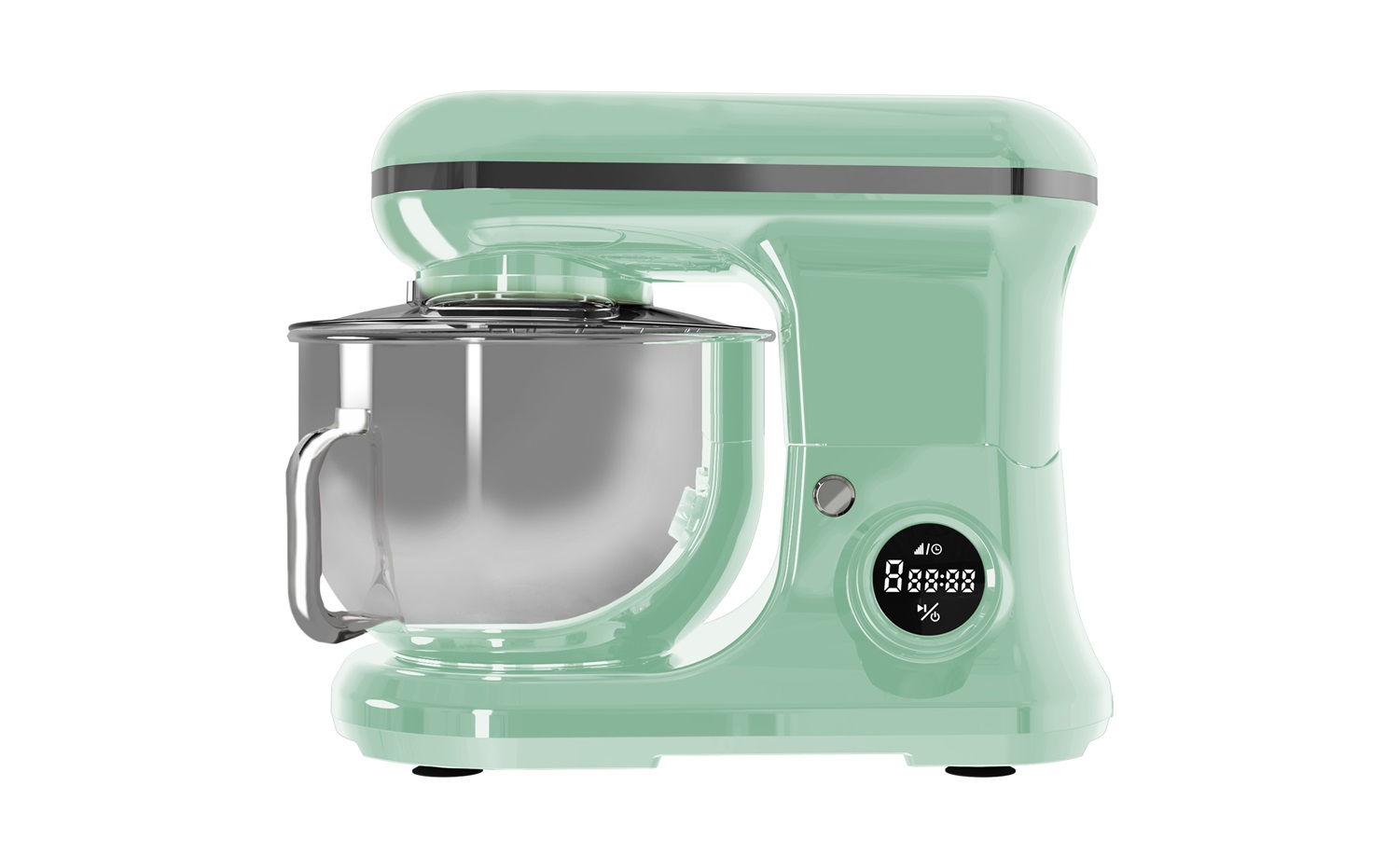 PYRAMIDEA Impastatrice Planetaria IP5200G 1200W Verde Chiaro con Display Digitale, 8 Velocità e Funzione Pulse