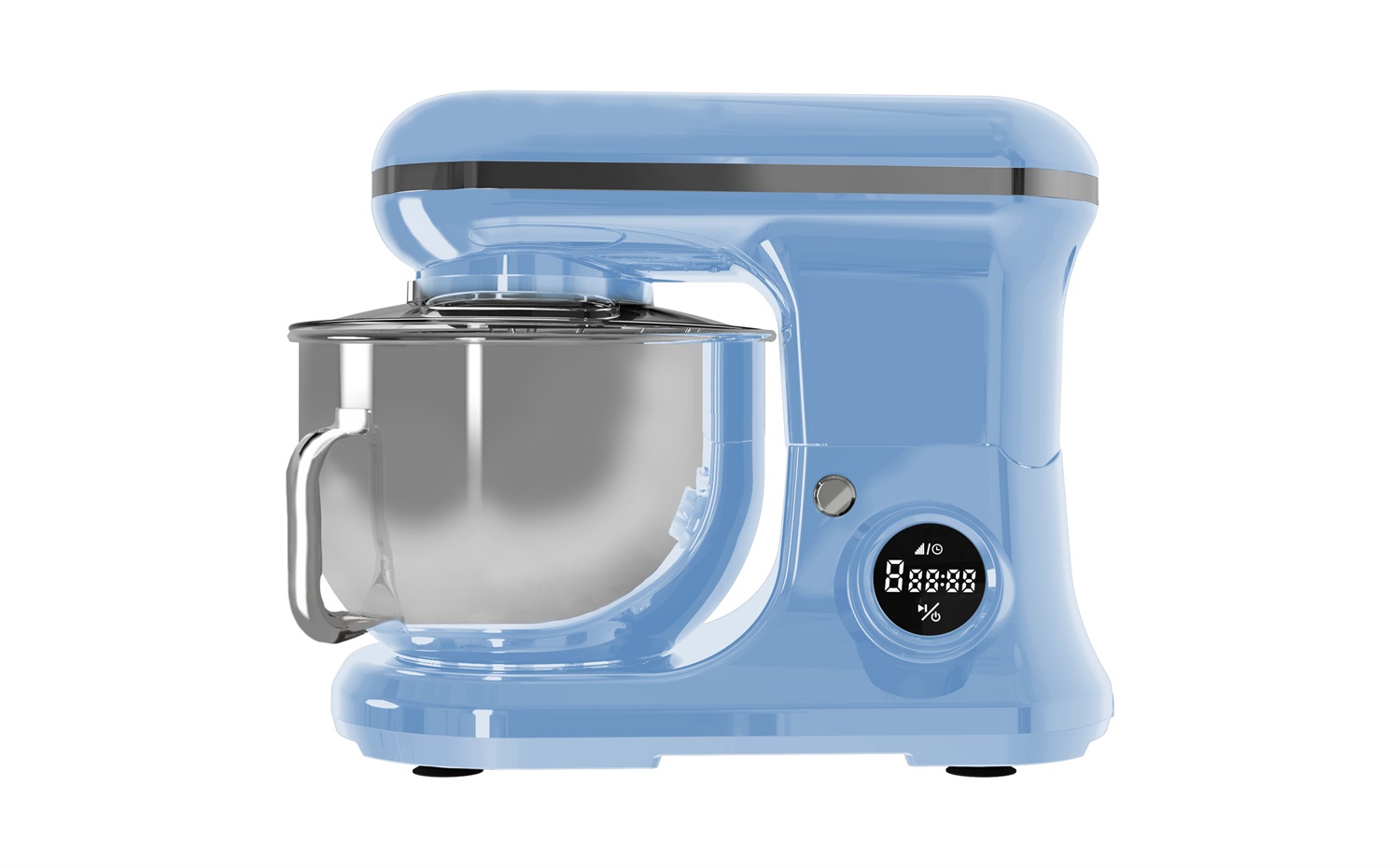 PYRAMIDEA IP5200LB Impastatrice Planetaria 1200W con Display Digitale, 8 Velocità, Testa Sollevabile e Funzione Pulse - Colore Azzurro