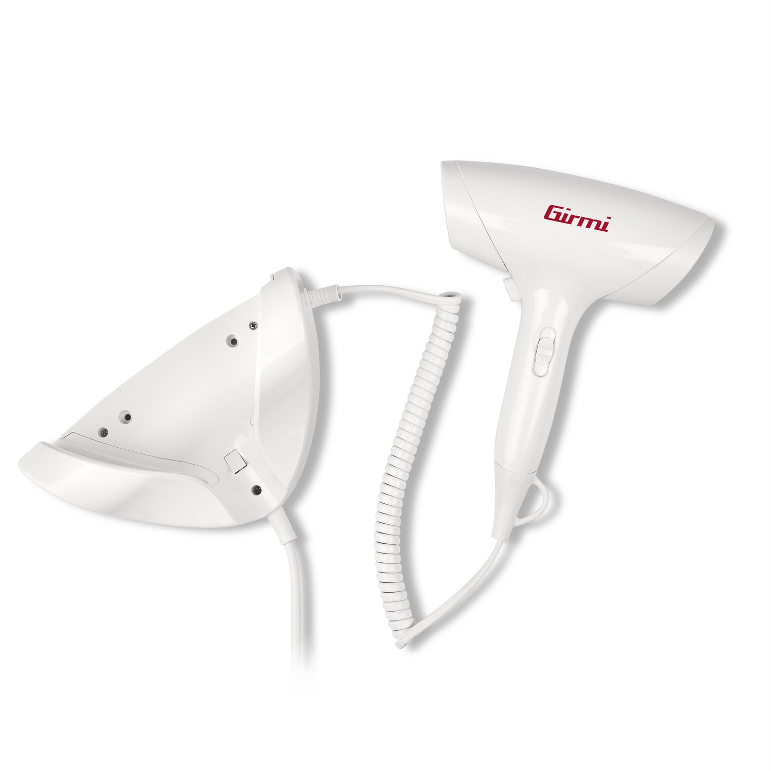 Girmi PH03 Asciugacapelli da Parete 1700 W, 2 Velocità, 2 Temperature, Montaggio a Muro, Termostato Anti Surriscaldamento, Bianco