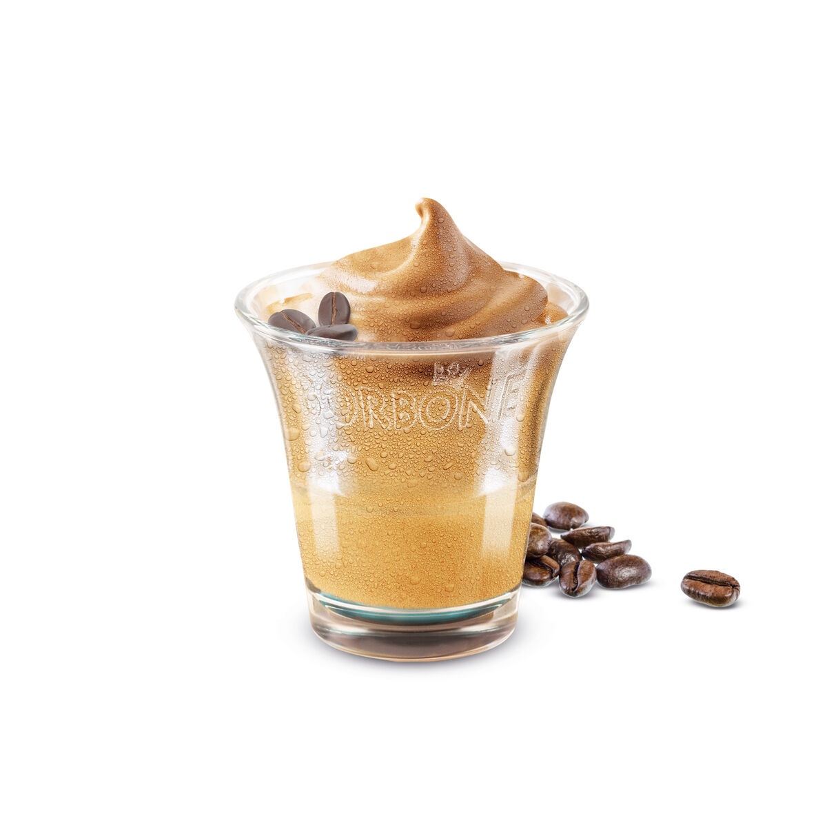 Caffè Borbone Crema Fredda Caffè - Brick da 550g, Crema a base di Latte e Caffè Solubile, Senza Lattosio e Glutine, Pronta da Servire