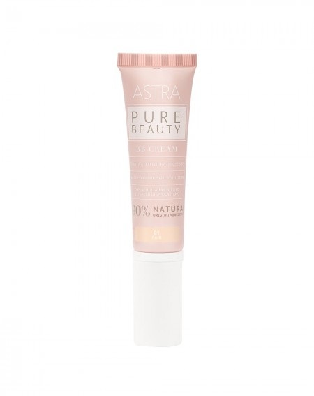 Astra Pure Beauty BB Cream 01 Fair - BB Cream Idratante 30 ml con Texture Cremosa e Copertura Media