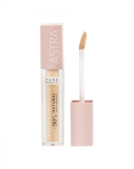 Astra Make-Up Pure Beauty Fluid Concealer 02 Nut - Correttore Fluido 5 ml con Azione Antiaging