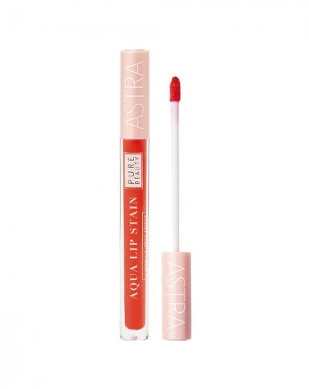 Astra Pure Beauty Aqua Lip Stain 02 Juice - Tinta Labbra 3ml con Effetto Kiss-Proof e Zero Spessore