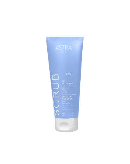 Astra Scrub Viso Delicato 75 ml - Esfoliante e Rigenerante con Perlite di Origine Vulcanica, Adatto a Tutti i Tipi di Pelle