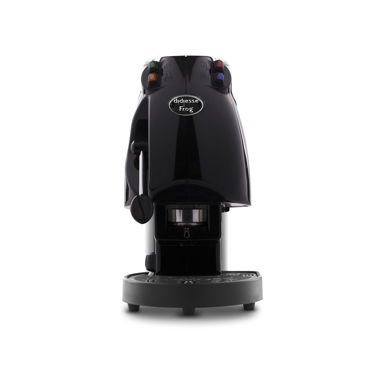 Didiesse Frog Revolution - Macchina per Caffè Espresso Automatica/Manuale, 650 W, Capacità Serbatoio 1,5 L, Cialde ESE 44 mm, Nero Lucido