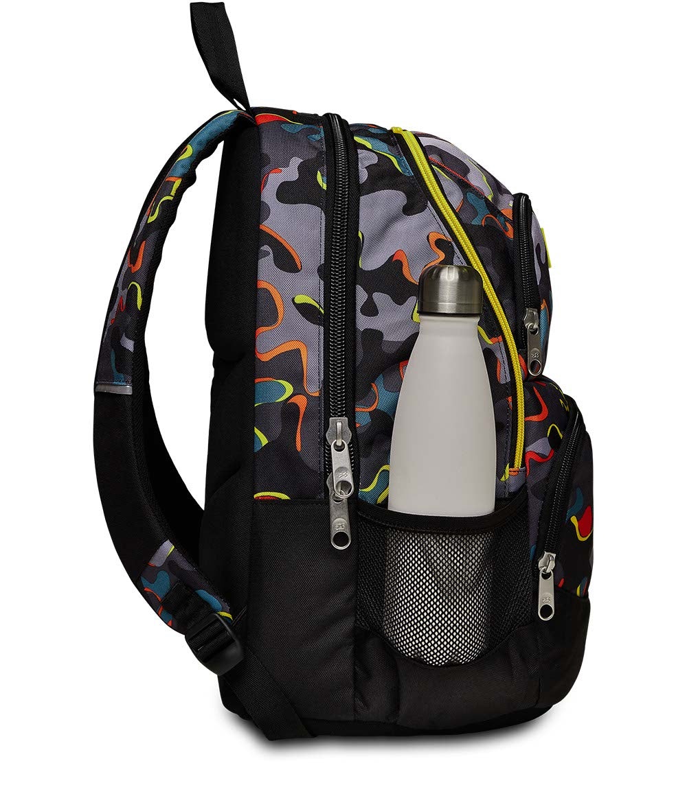 Seven Zaino Advanced Pockets Multicolore in Poliestere - Dimensioni 31x43x24 cm, Capacità 30 LT, Spallacci Imbottiti