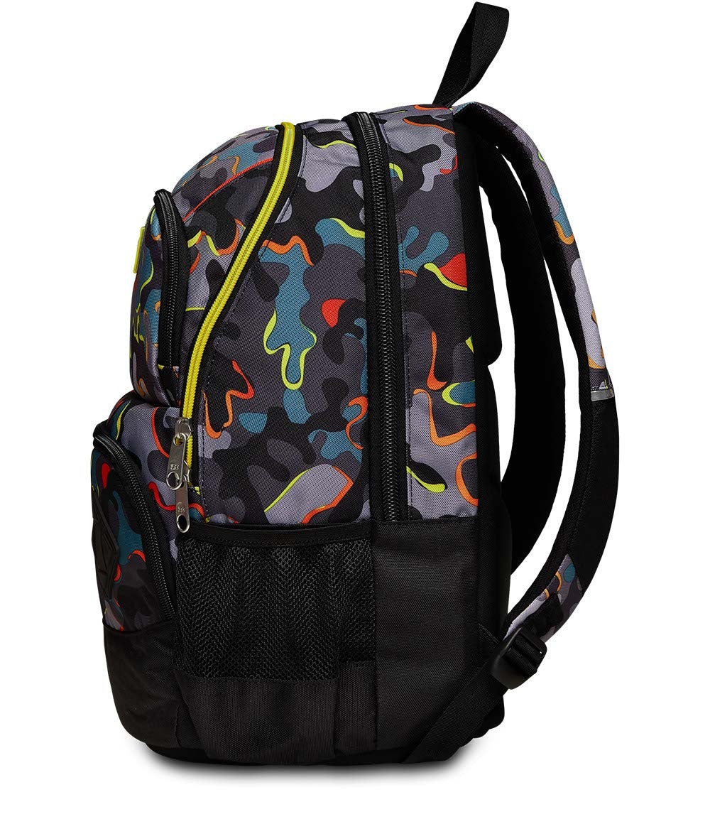 Seven Zaino Advanced Pockets Multicolore in Poliestere - Dimensioni 31x43x24 cm, Capacità 30 LT, Spallacci Imbottiti