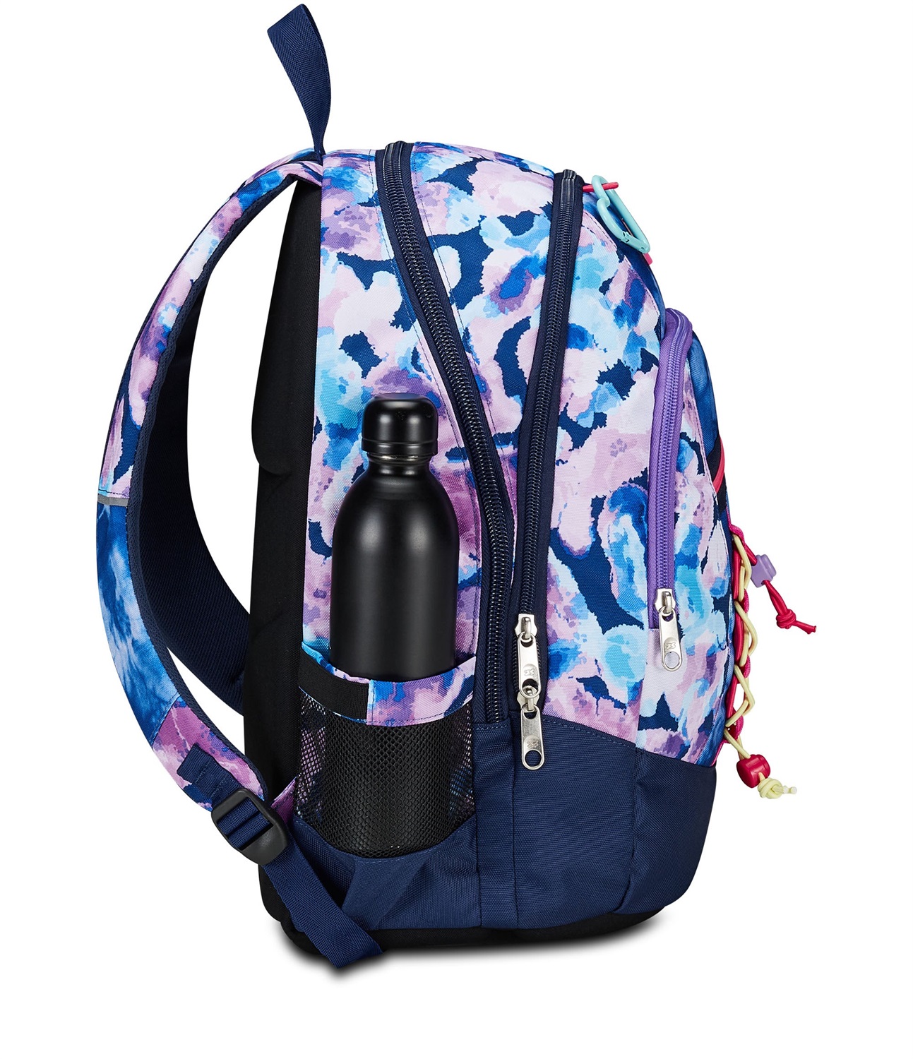 Seven Zaino Advanced Custom Cloud - Zaino scolastico Doppio Scomparto, Tasca Porta PC, Viola Fucsia, Poliestere